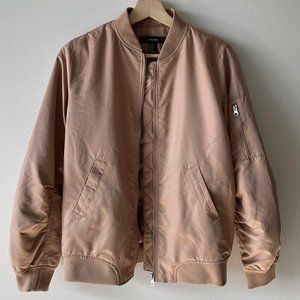 NEVER WORN Tan Bomber Jacket